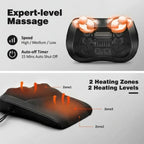FolliGlow™ 3D Shiatsu Heated Neck & Back Massage Cushion - ★ FolliGlow Shop ★