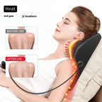 FolliGlow™ 3D Shiatsu Heated Neck & Back Massage Cushion - ★ FolliGlow Shop ★