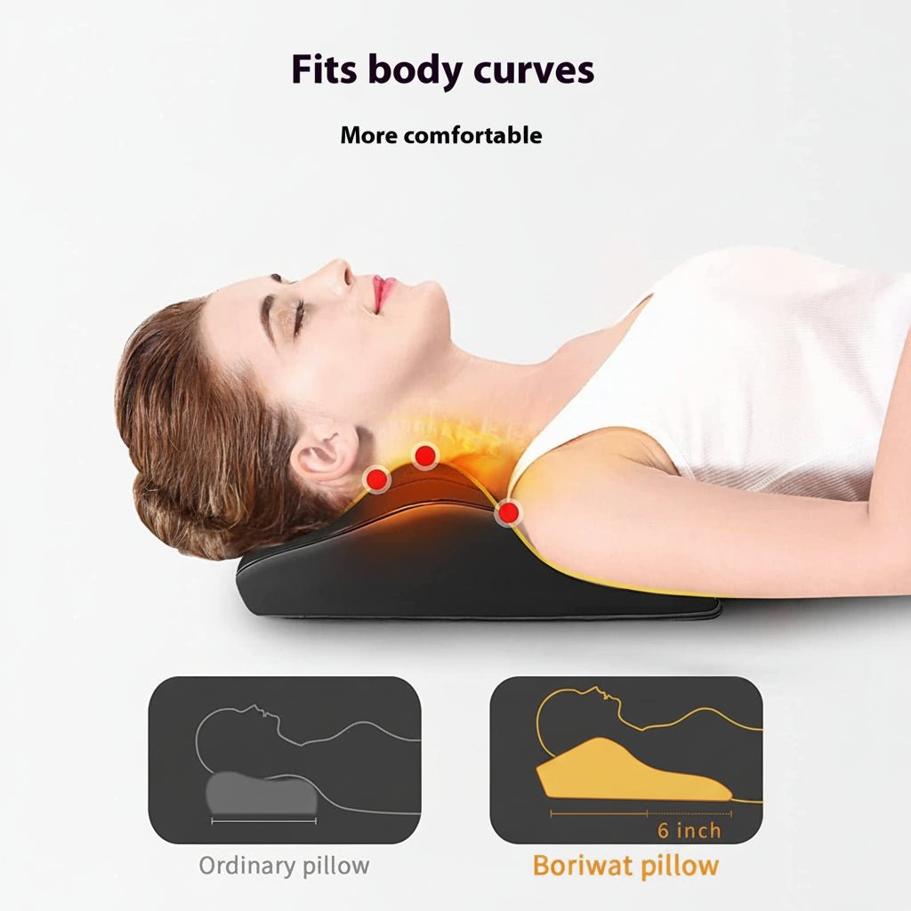FolliGlow™ 3D Shiatsu Heated Neck & Back Massage Cushion - ★ FolliGlow Shop ★