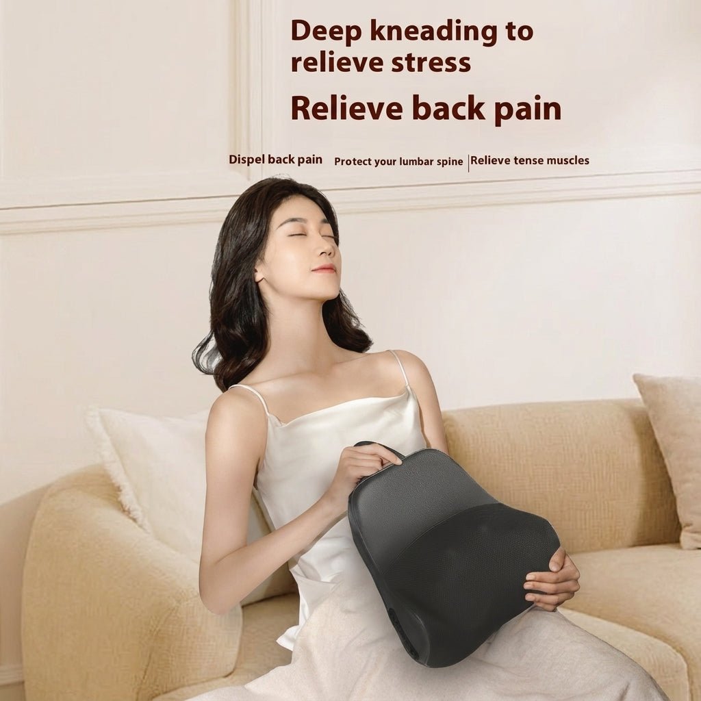 FolliGlow™ 3D Shiatsu Heated Neck & Back Massage Cushion - ★ FolliGlow Shop ★